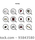 錢圖標 93843580