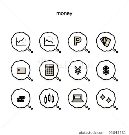 錢圖標 93843581