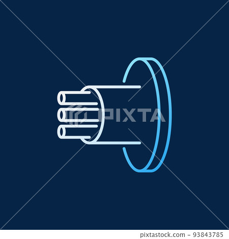 Fiber Optic Cable vector colored linear icon 93843785