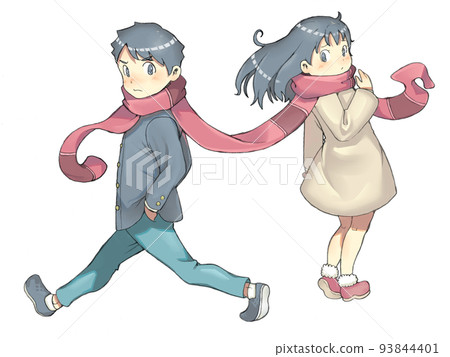 一男一女看似分開卻被消音器連接 一男一女看似分開卻被消音器連接 93844401