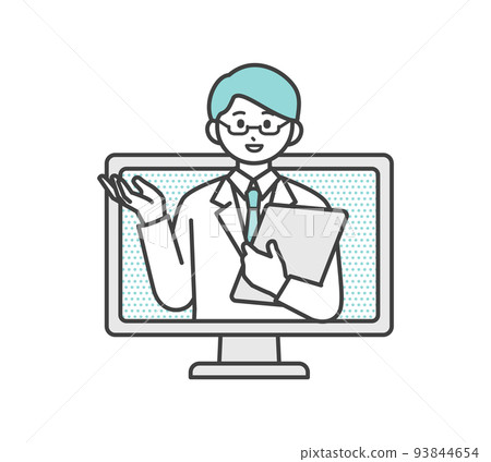 在線醫療的圖像插圖素材 在線醫療的圖像插圖素材 93844654