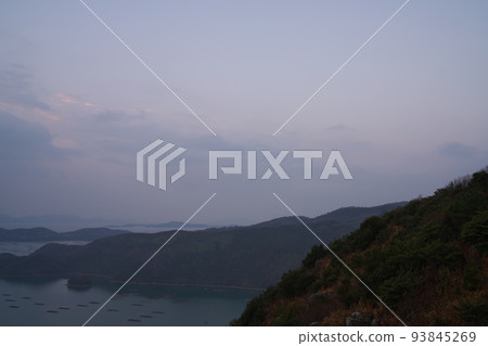 "Okayama Prefecture" Setonaikai National Park Dawn seen from Mt. 93845269