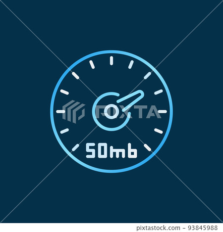 Speed Test of Internet vector concept colored outline icon Speed Test of Internet vector concept colored outline icon 93845988