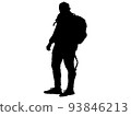 Hiking male silhouette 6 93846213