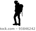 Hiking male silhouette 5 93846242