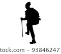 Hiking male silhouette 3 93846247
