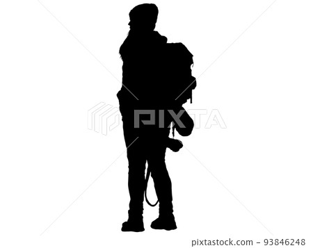 攀登女性剪影 1 93846248