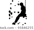 bouldering male silhouette 93846255
