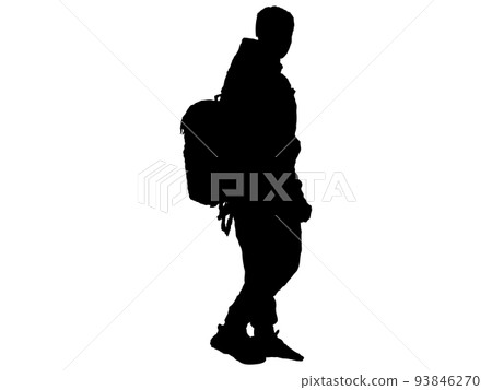 Hiking male silhouette 1 93846270