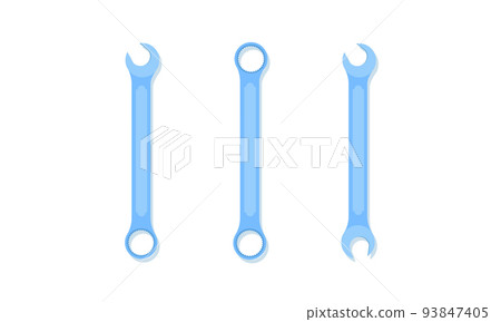 wrench spanner key blue tone vector illustration eps10 wrench spanner key blue tone vector illustration eps10 93847405