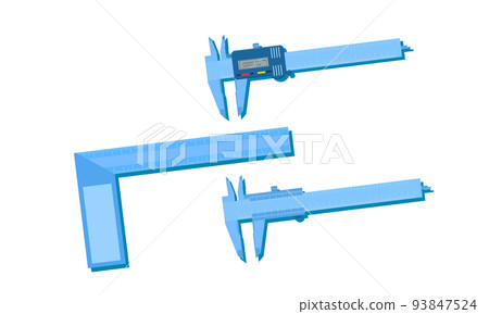 vernier caliper meter and gun scale ruler measuring tool equipment blue tone vector illustration eps10 vernier caliper meter and gun scale ruler measuring tool equipment blue tone vector illustration eps10 93847524