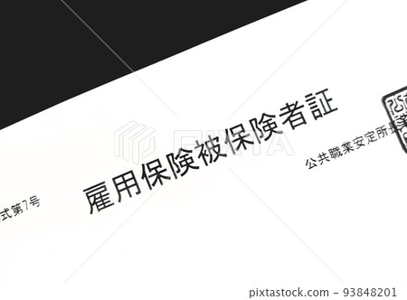 Employment insurance card 93848201