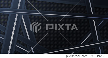 Vector abstract dark blue carbon background with white glowing stripes Vector abstract dark blue carbon background with white glowing stripes 93849236