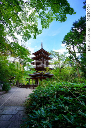Kaijusen-ji Temple，國寶五層寶塔，夏末秋雲清新 93850004