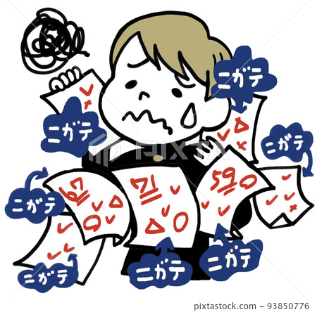 A male student who has too many weak points and has a bad test score A male student who has too many weak points and has a bad test score 93850776