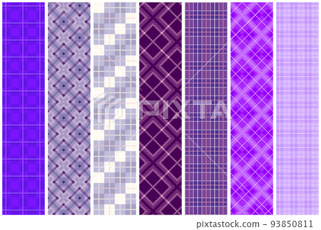 格子圖案紫色/紫色變化圖 93850811