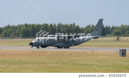 Portuguese Air Force C-295M/MPA transport patrol aircraft entering the runway 93850874