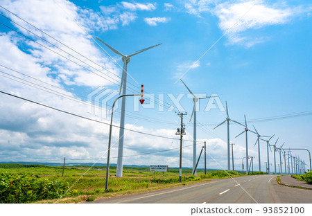 Otonrui wind farm in summer 93852100