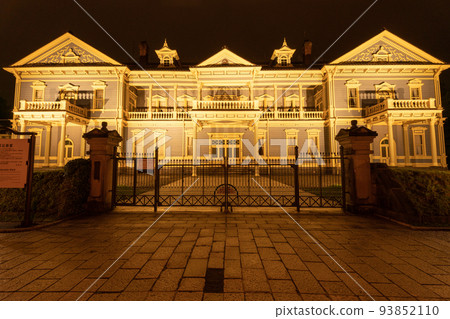 Former Hakodate Public Hall at night 93852110
