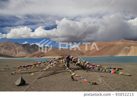 Pangong Tso and Tarcho Pangong Tso and Tarcho 93852213