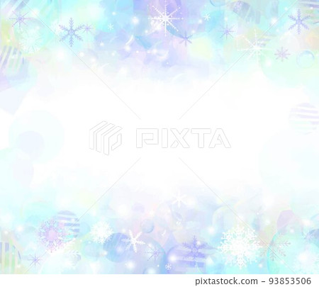 手繪時尚肥皂泡和冰雪世界-閃閃發光的雪花夢幻插畫背景素材 手繪時尚肥皂泡和冰雪世界-閃閃發光的雪花夢幻插畫背景素材 93853506