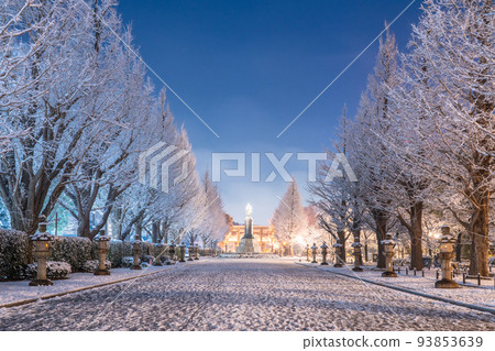 大雪中的“東京”東京,雪景中的靖國神社 大雪中的“東京”東京,雪景中的靖國神社 93853639