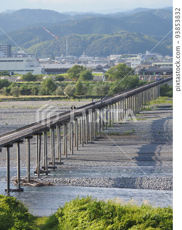 靜岡縣最長的木橋蓬萊橋全景 靜岡縣最長的木橋蓬萊橋全景 93853832