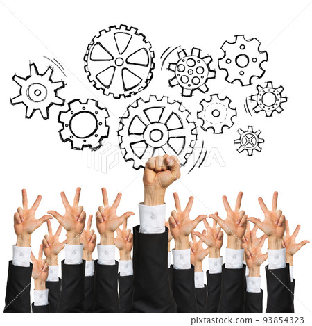 Business and teamwork concept 93854323