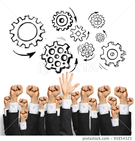 Business and teamwork concept 93854325