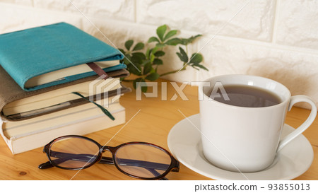 Coffee, books and glasses | Image of knowledge Coffee, books and glasses | Image of knowledge 93855013
