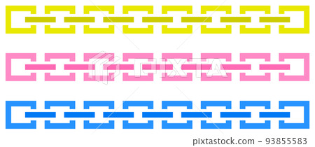 A simple illustration of a chain in which multiple rings are connected 93855583