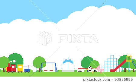 公園框架_天空和雲_16:9 93856999