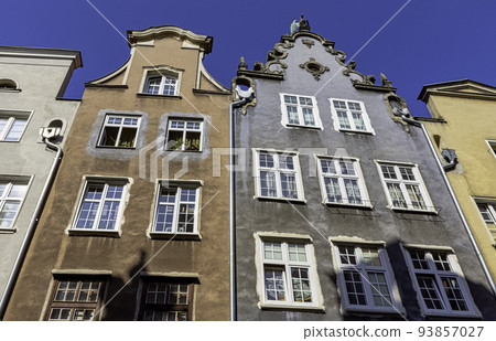 Vintage architecture of Old Town in Gdansk, Poland 93857027