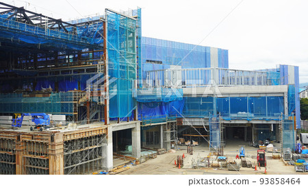 Construction site of a public facility under construction (New General Gymnasium in Numazu City, Shizuoka Prefecture) Construction site of a public facility under construction (New General Gymnasium in Numazu City, Shizuoka Prefecture) 93858464