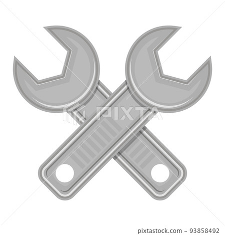 Wrench Screw Icon Isolated on White Background. Industrial Concept 93858492