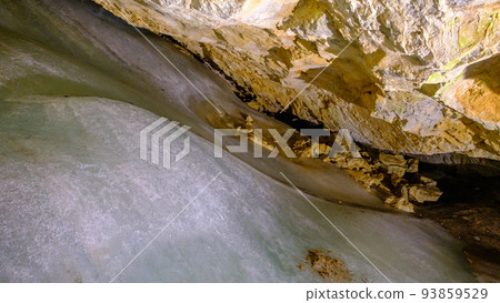 Dobsinska ice cave in Slovakia, Slovak paradise. 93859529