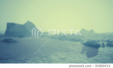 Mountain landscape covered with snow and ice Mountain landscape covered with snow and ice 93860414