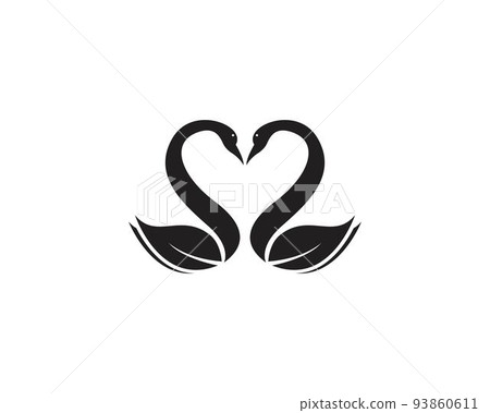 Swan logo and symbol vector Swan logo and symbol vector 93860611