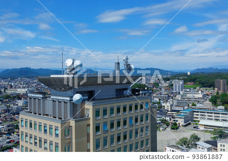 從栃木縣政府展望大廳望向栃木縣警察總部大樓 93861887