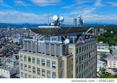 從栃木縣政府展望大廳望向栃木縣警察總部大樓 93861889