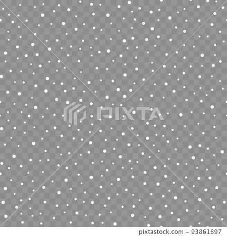 Seamless background with falling snowflakles on transparent background. Vector Seamless background with falling snowflakles on transparent background. Vector 93861897