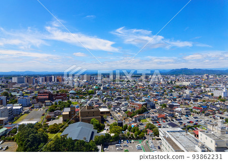 A view of the town in the direction of the Tochigi Prefectural Government Building from the observation lobby of the Tochigi Prefectural Office A view of the town in the direction of the Tochigi Prefectural Government Building from the observation lobby of the Tochigi Prefectural Office 93862231