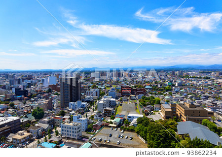 A view of the town in the direction of the Tochigi Prefectural Government Building from the observation lobby of the Tochigi Prefectural Office A view of the town in the direction of the Tochigi Prefectural Government Building from the observation lobby of the Tochigi Prefectural Office 93862234