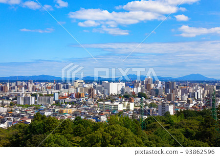 A view of the streets in the direction of JR Utsunomiya Station from Utsunomiya Tower 93862596