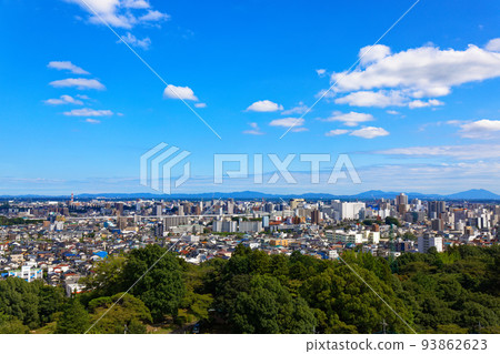 A view of the streets in the direction of JR Utsunomiya Station from Utsunomiya Tower 93862623