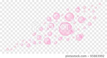 Flying or foating pink bubbles on transparent background. Soap foam, bath suds, cleanser texture. Fizzy cherry or strawberry drink, champagne, sparkling wine Flying or foating pink bubbles on transparent background. Soap foam, bath suds, cleanser texture. Fizzy cherry or strawberry drink, champagne, sparkling wine 93863992