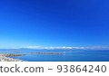從野付半島的海岸線看知床半島 93864240