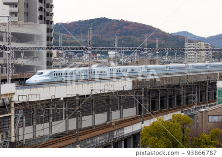 EOSR6.Hiroshima Fukuyama，天藍色新幹線。 93866787