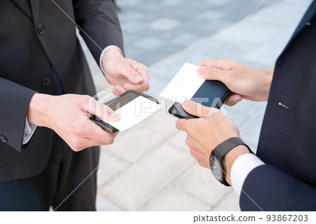 商務場景,名片交換 商務場景,名片交換 93867203