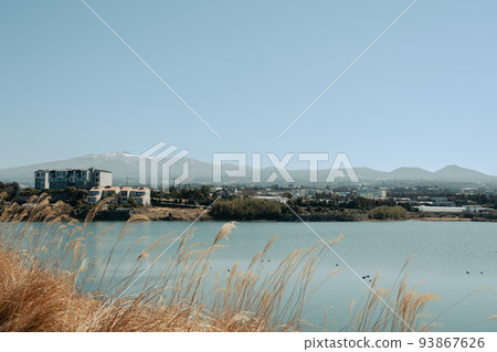 Susan reservoir and nature view in Jeju island, Korea Susan reservoir and nature view in Jeju island, Korea 93867626